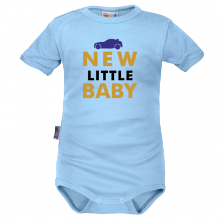 Body krátký rukáv Dejna New little Baby - Boy, modré, vel. 68