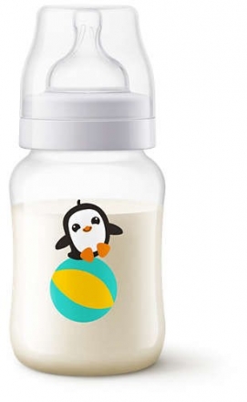 AVENT Antikoliková lahvička 260ml - Tučňák AVENT