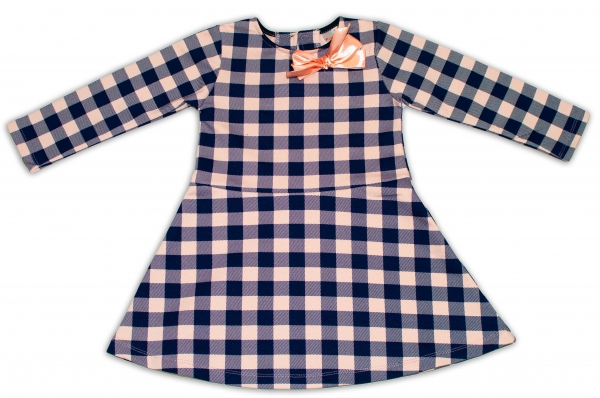 K-Baby Dětské šatičky Kárko - granát/sv. růžová, vel. 110