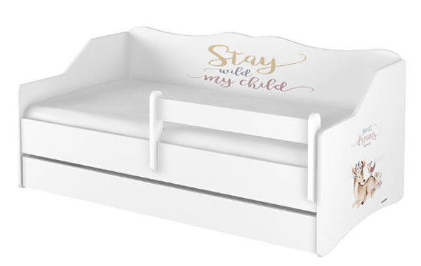 Dětská postel s výsuvnou přistýlkou 160 x 80 cm - Sweet Dreams