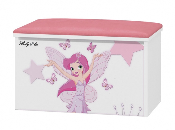 Box na hračky s motivem Little Princess BabyBoo + čalouněné sedalo