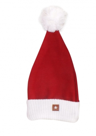 Z&amp;Z Vánoční pletená čepice Baby Santa, červená