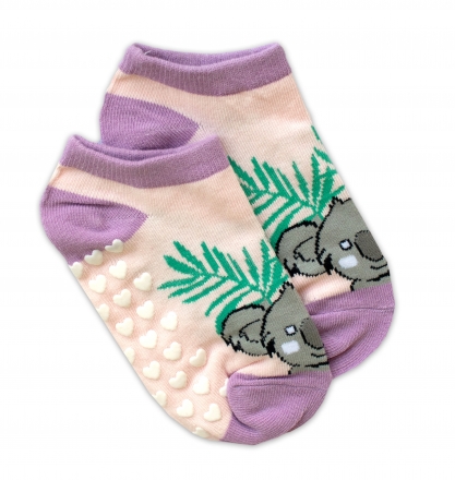 Dětské ponožky s ABS Koala, vel. 27/30 – sv. růžové