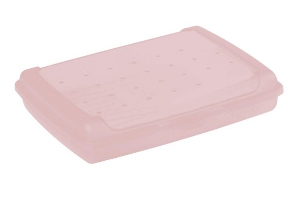 Svačinkový box klick-box Keeeper - mini 0,5 l, pudrově růžový