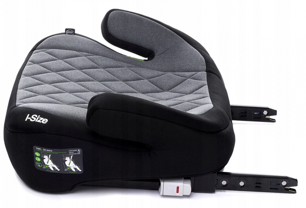 Autosedačka/podsedák 4BABY HI-FIX ISOFIX I-SIZE, černá/šedá