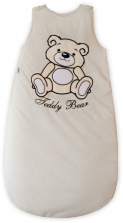 Spací vak Teddy Bear Baby Nellys - smetanový, ecru vel. 0+