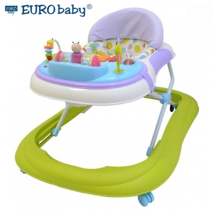 Euro Baby Multifunkční chodítko - zelené/fialové,