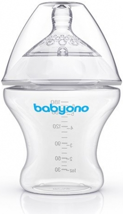 BabyOno Antikoliková láhev Natural - 180 ml BabyOno Antikoliková láhev Natural - 180 ml