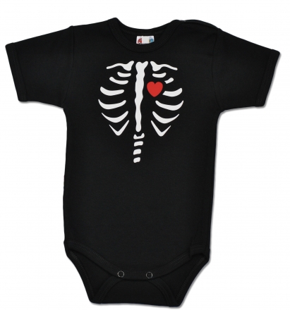 Baby Dejna Body krátký rukáv RED HEART - černé, vel. 74