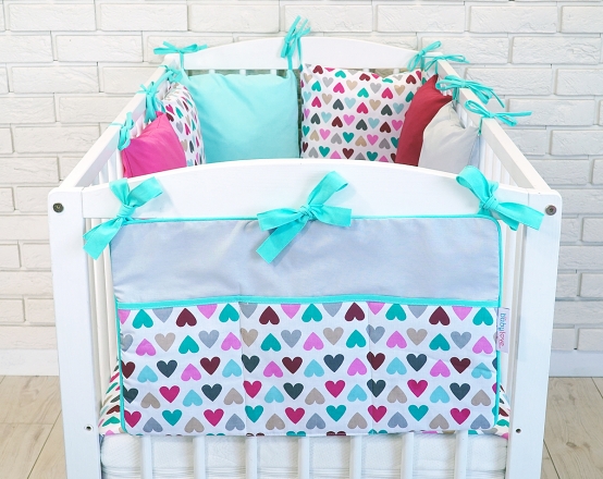Baby Nellys Praktický kapsář na postýlku - Be Love Retro - č. 15 Baby Nellys