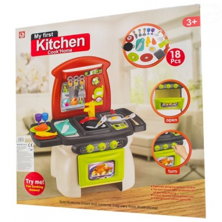 Euro Baby Dětská kuchyňka s příslušenstvím - My first Kitchen EURO BABY