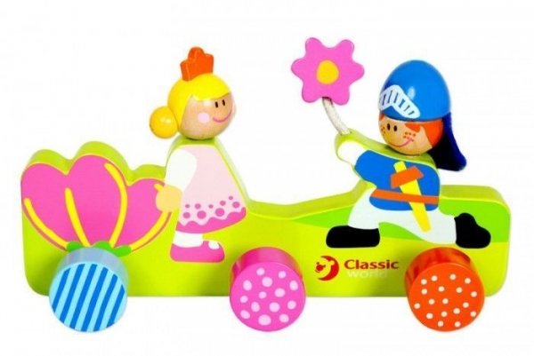 Classic world Dřevěný dětský věšák - Princezna
