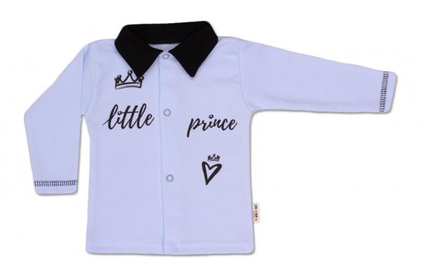Baby Nellys Bavlněná košilka Little Prince - modrá, vel. 68