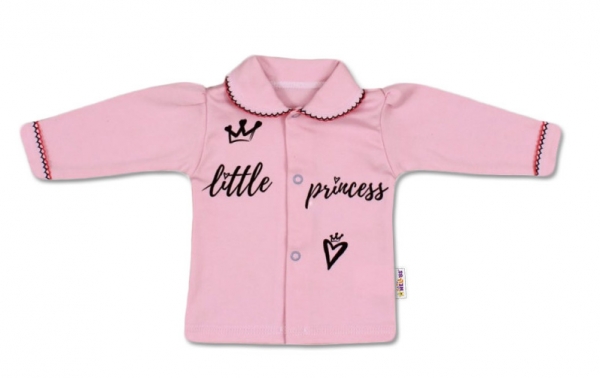 Baby Nellys Bavlněná košilka Little Princess - růžová, vel. 68