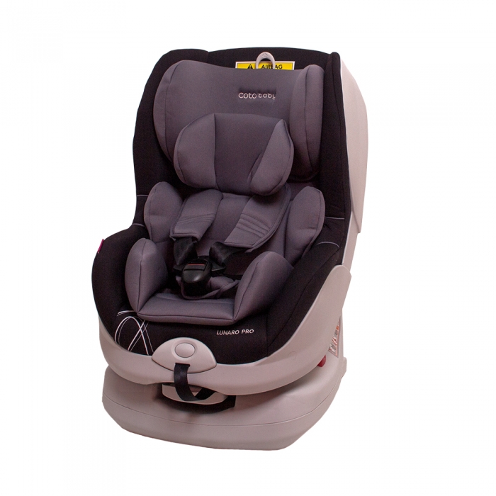 Autosedačka LUNARO PRO Isofix - 0-18 kg - šedá/černá