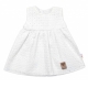 Baby Nellys Lehké Handmade šatičky Madeira, bílé, vel. 104