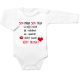Body dlouhý rukáv Vždy milovat, Baby Nellys, bílé, vel. 86