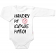 Body dlouhý rukáv Handry mi kupuje matka, Baby Nellys, bílé, vel. 50