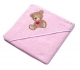 Kojenecká froté osuška s kapucí 80x80cm  Sweet dreams by TEDDY - růžová