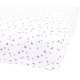 Bavlněné prostěradlo do postýlky 60x120cm - bílé s mini hvězdičkami