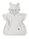 Dětské mušelínové pončo lux s kapucí Teddy, rychleschnoucí, šedé, 110/122