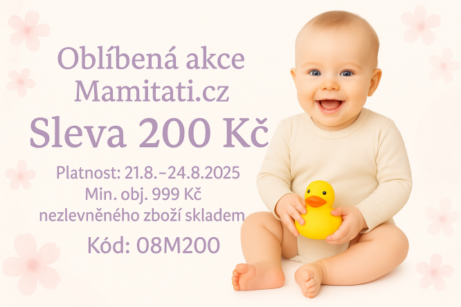 Oblíbená sleva 200kč je zpět v Mamitati.cz